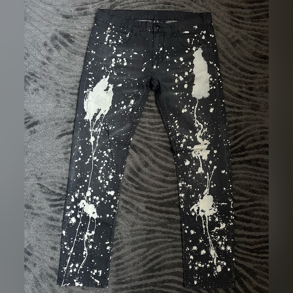 Jeans with Paint Splatter design